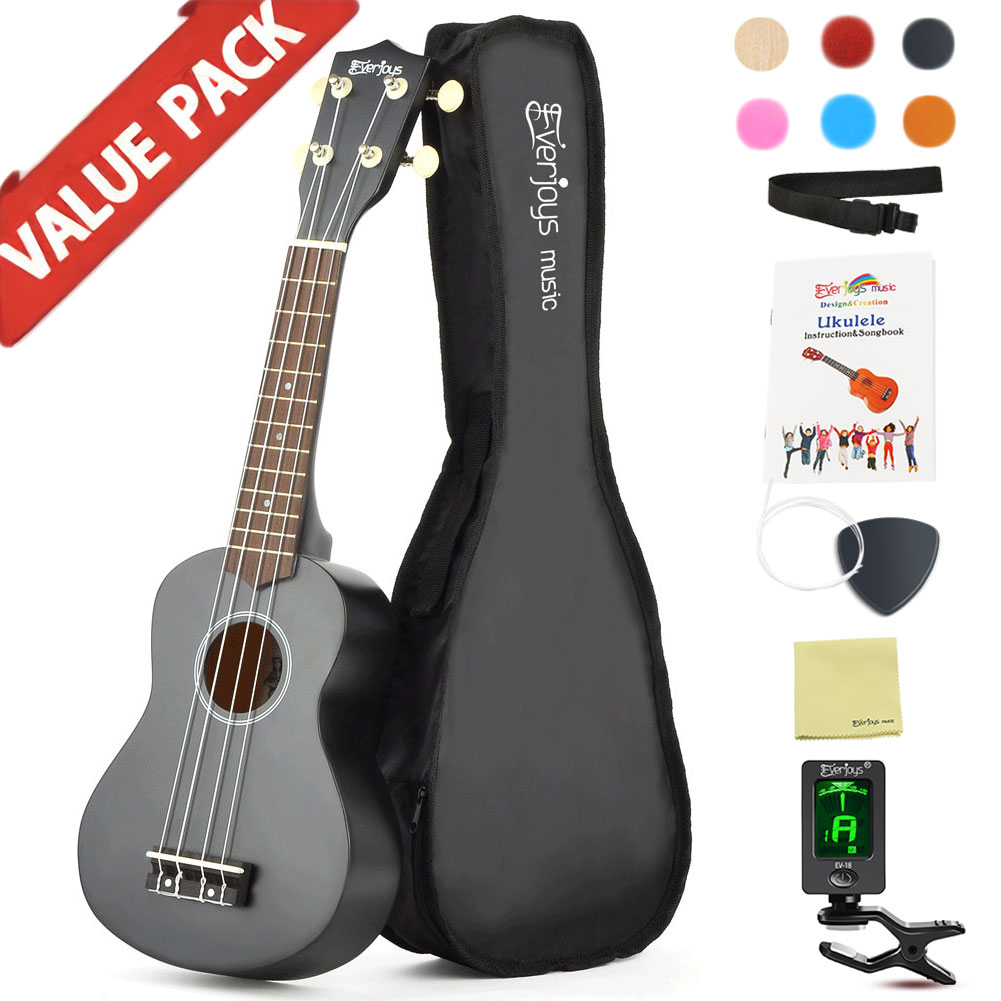 Сопрано Ukulele Beginner Pack-21 дюймов с Gig Bag песенник цифровой тюнер